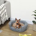 Elevated Wicker Pet Sofa Bed for Dogs & Cats