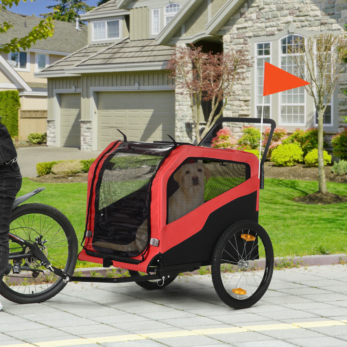 2-in-1 Dog Bike Trailer & Stroller for Large Dogs | Petmelle