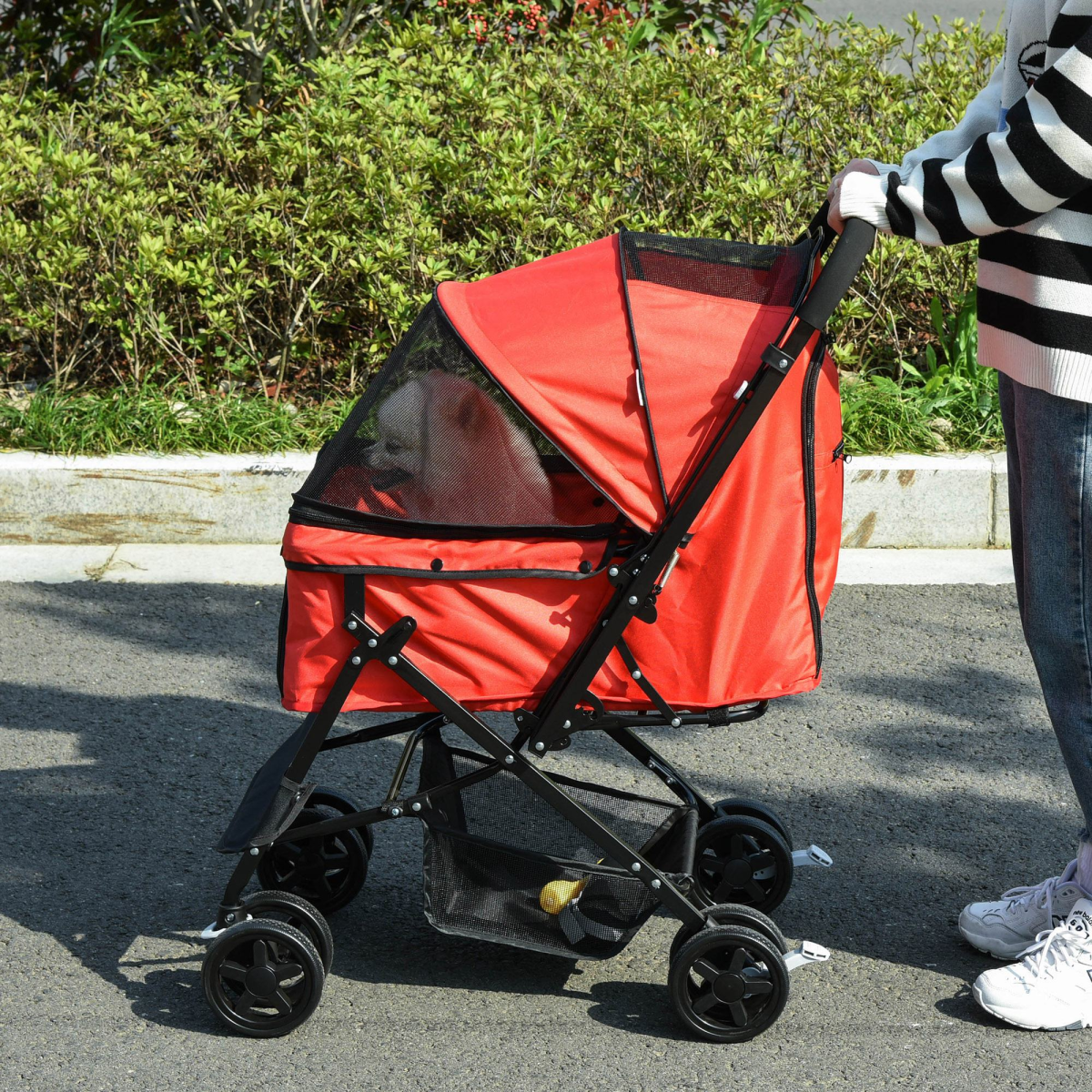 Foldable Dog & Cat Stroller with Reversible Handle | Petmelle