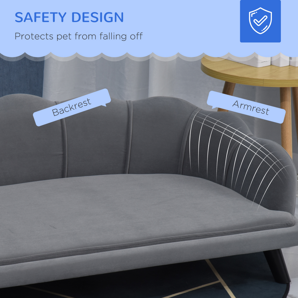 Grey Dog Sofa Bed for Medium & Large Dogs | Petmelle