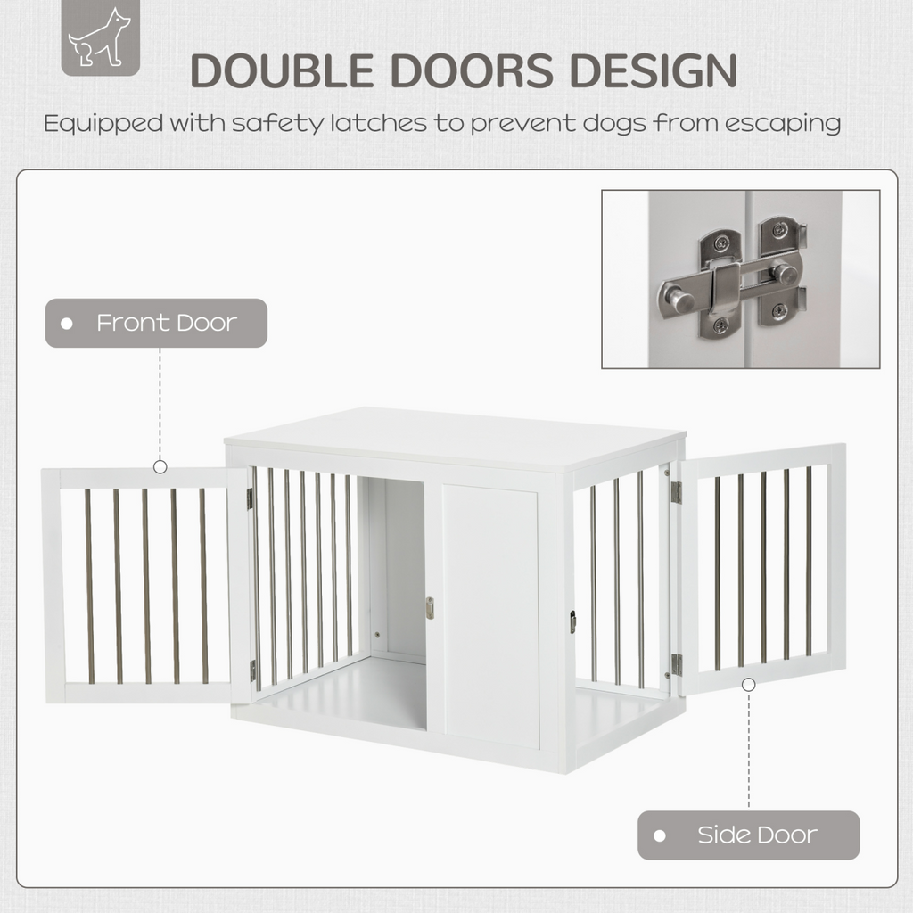Furniture Dog Crate End Table for Medium Dogs | Petmelle