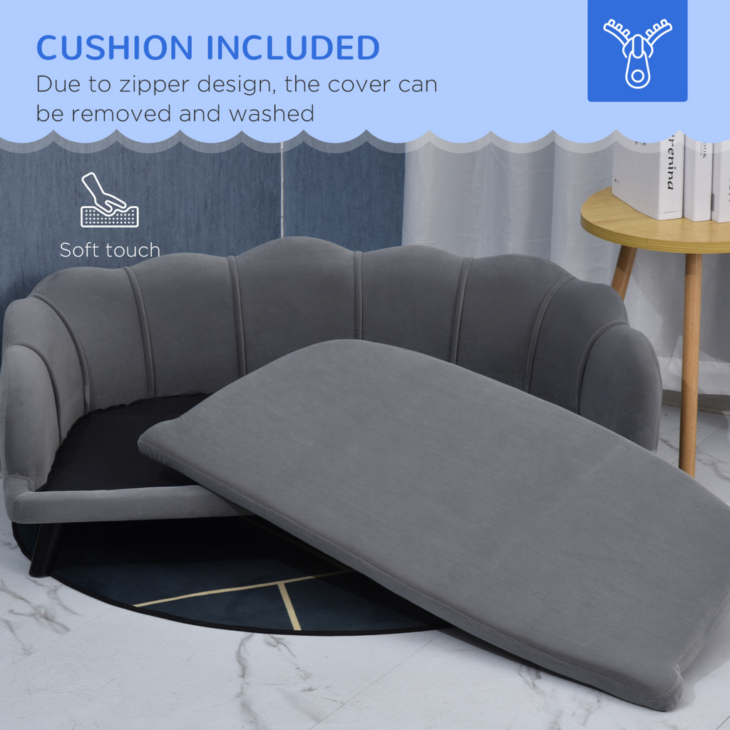 Grey Dog Sofa Bed for Medium & Large Dogs | Petmelle