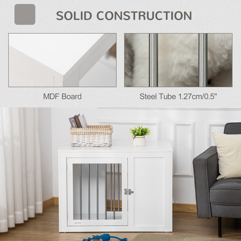 Furniture Dog Crate End Table for Medium Dogs | Petmelle