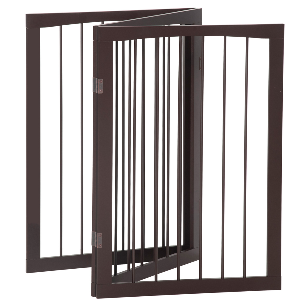 Freestanding Wooden Folding Pet Gate for Small Dogs | Petmelle