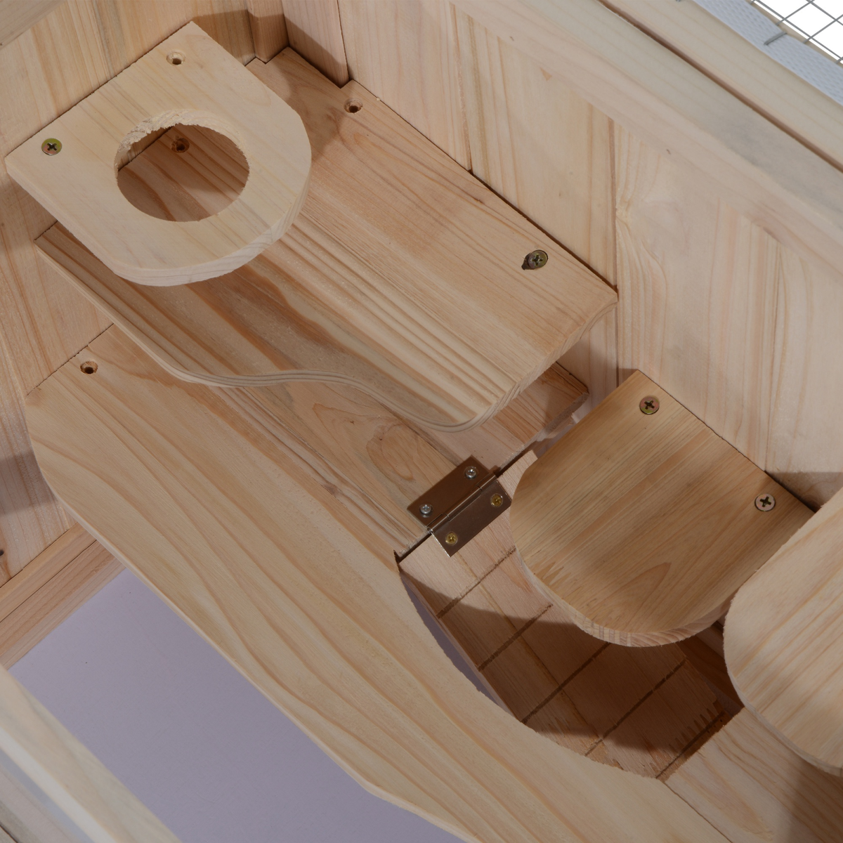 2-Level Wooden Hamster Cage & Small Pet Hutch
