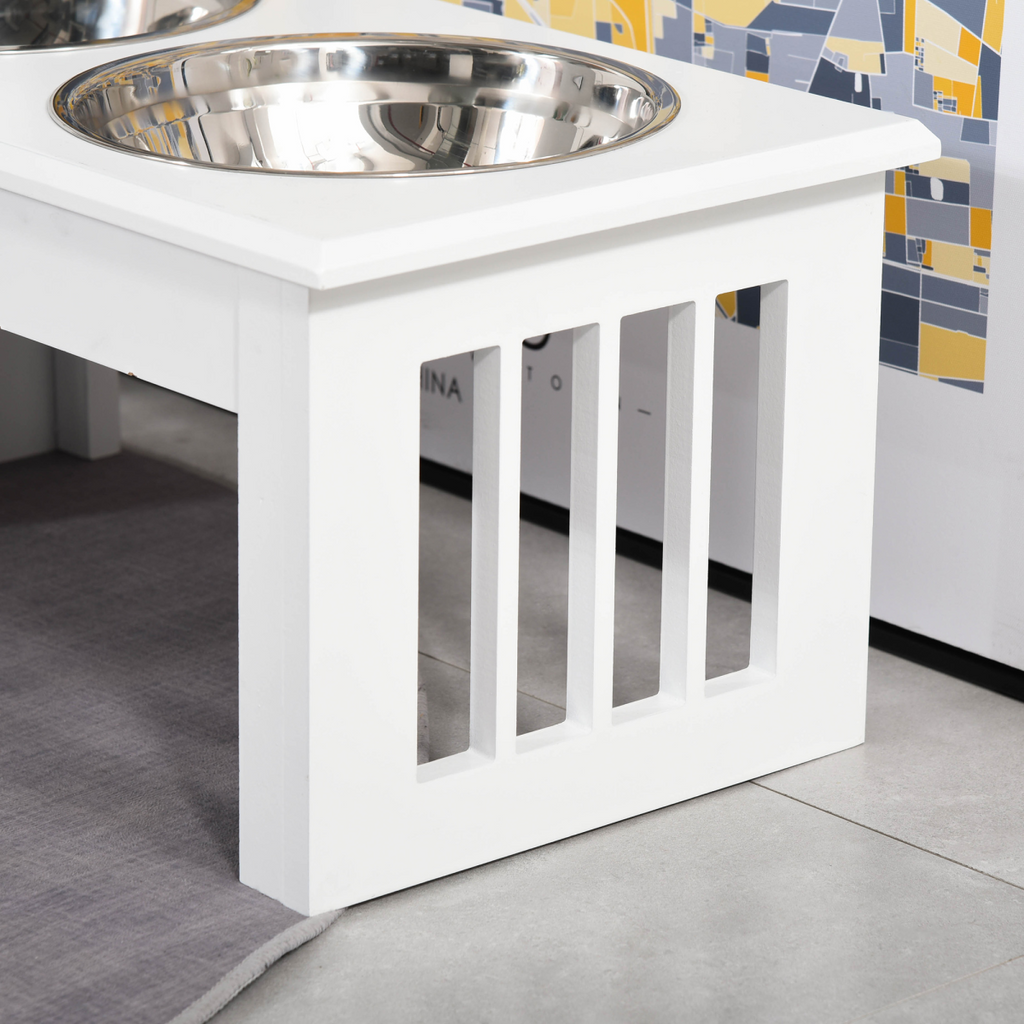Elevated Stainless Steel Dog & Cat Feeding Bowls