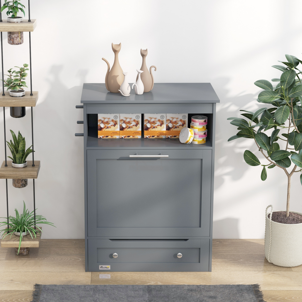 Dog & Cat Feeding Station with Food Storage Cabinet | Petmelle