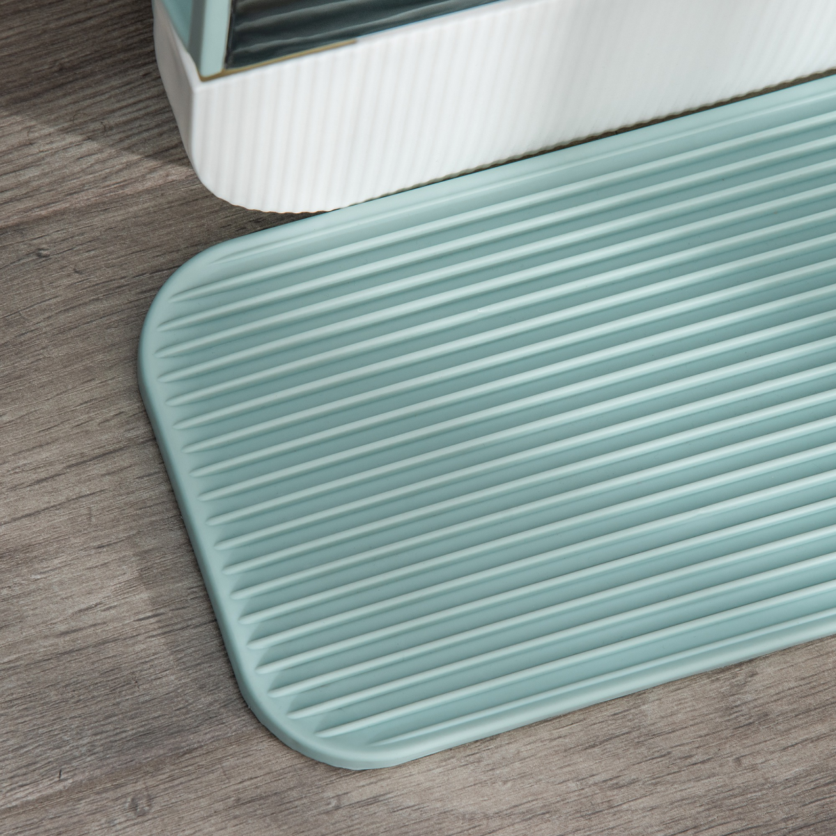 Green Hooded Cat Litter Tray with Scoop & Filter