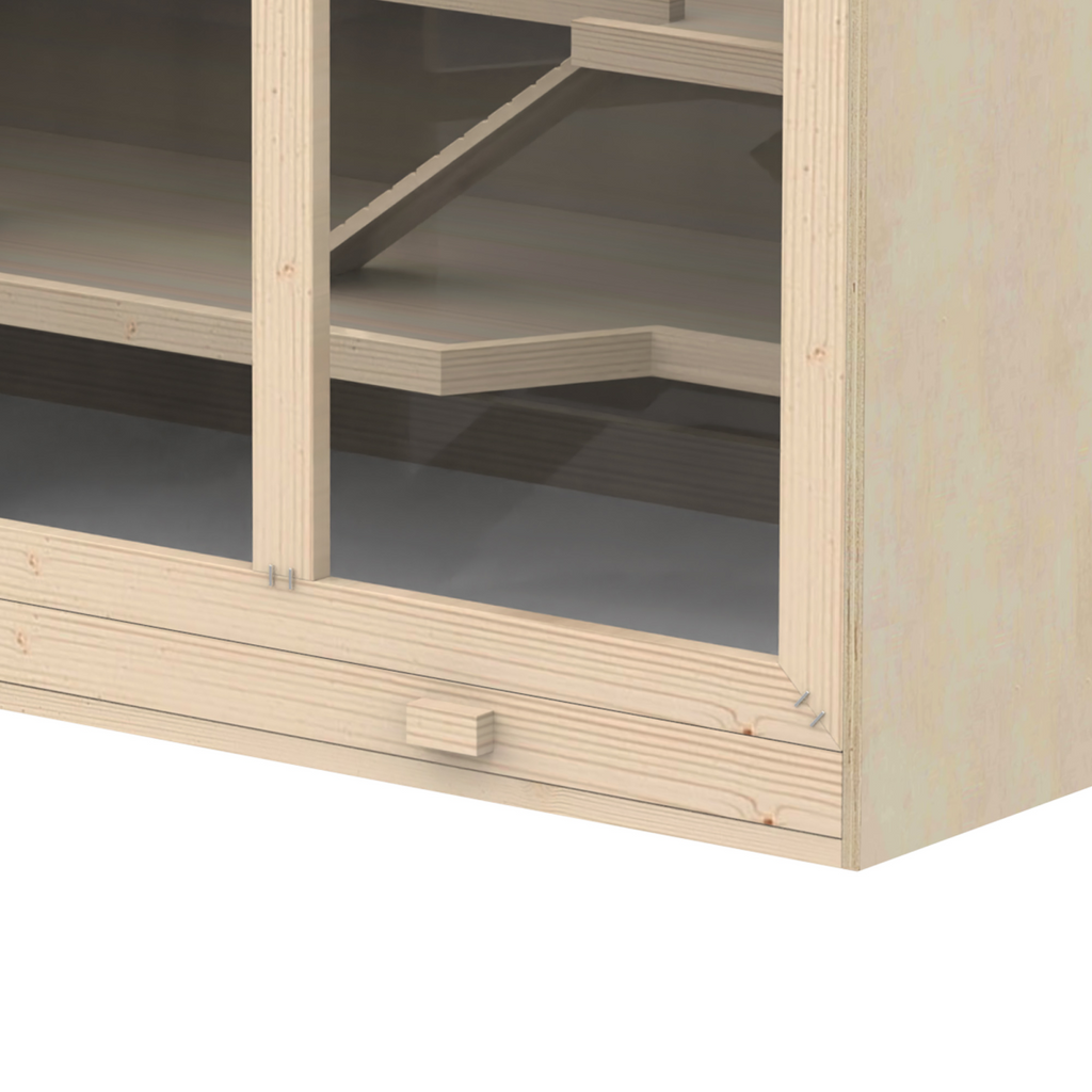 Wooden Hamster & Rodent Exercise Hutch with Play Area