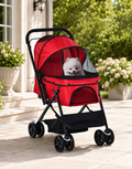 Foldable Dog & Cat Stroller with Reversible Handle | Petmelle