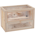 2-Level Wooden Hamster Cage & Small Pet Hutch